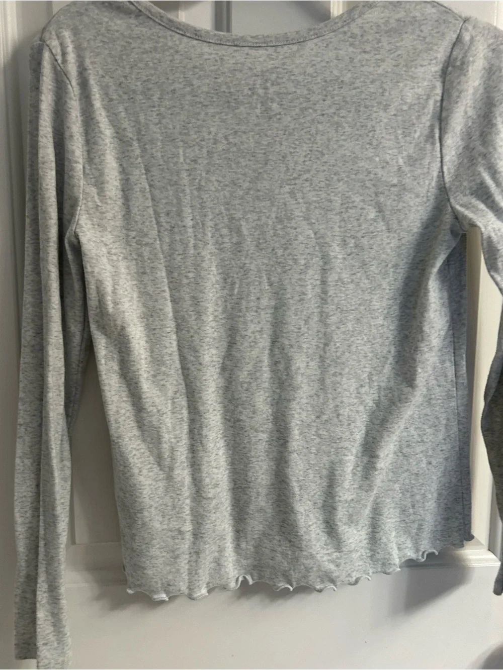 Girls Justice Gray Long-Sleeve Heart Cities Tee